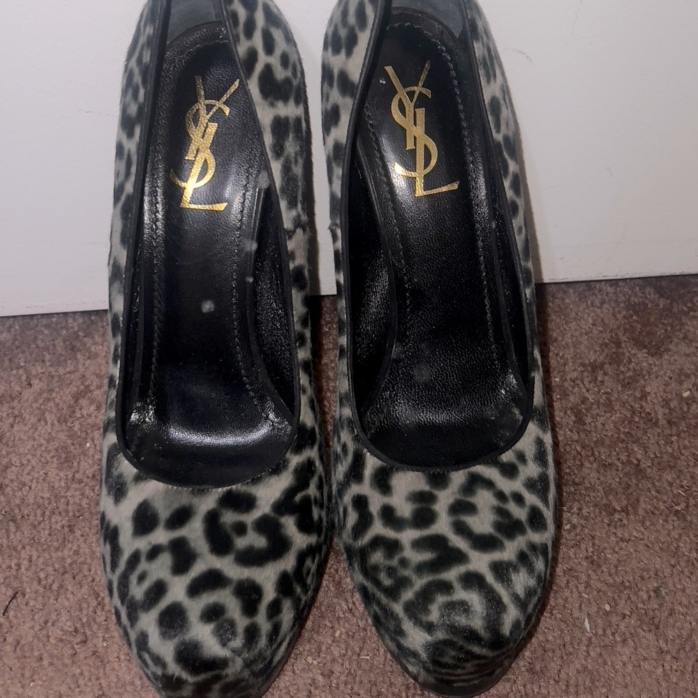 Leopard YSL Heels